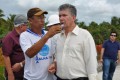 Ivan Leite recebe Governador Déda em visita a obra da Ponte Gilberto Amado