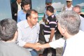 Ivan Leite recebe Governador Déda em visita a obra da Ponte Gilberto Amado